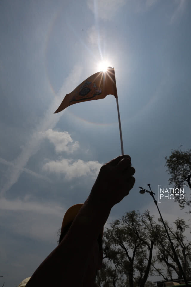 ปรากฎการณ์พระอาทิตย์ทรงกลด เหนือฟ้างานพระราชพิธีฯ