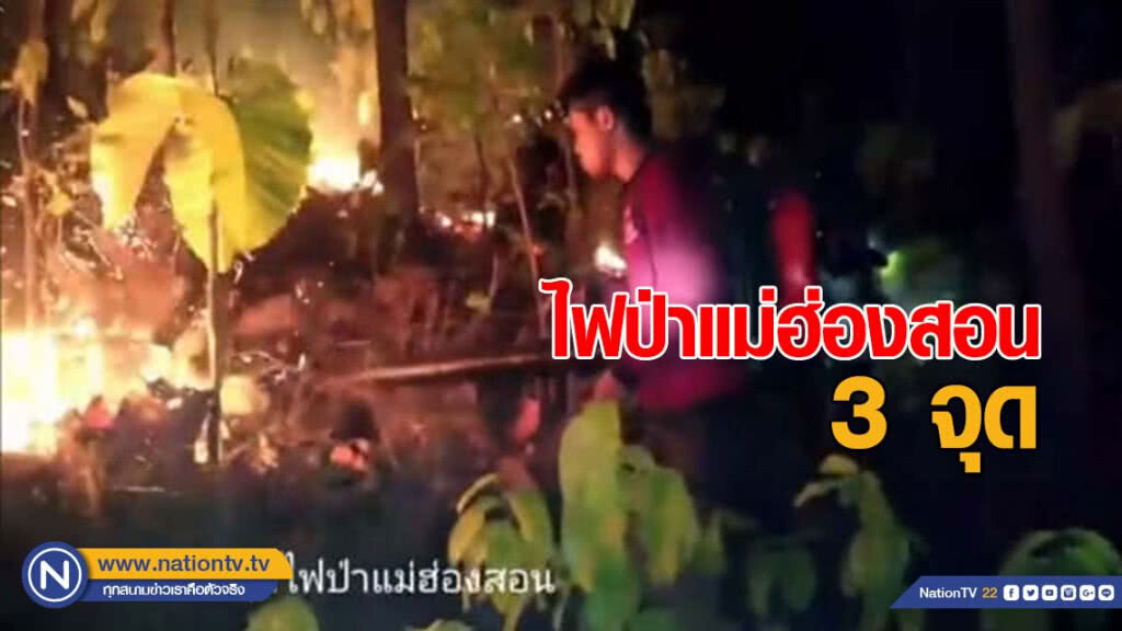 จนท. ไฟป่าแม่ฮ่องสอน พบไฟป่า 3 จุด เข้าเร่งดับกว่า 16 ชั่วโมง มีพื้นที่เสียหาย 37 ไร่