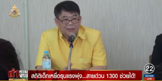 สถิติเด็กเหยื่อรุนแรงพุ่ง...สายด่วน 1300 ช่วยได้!