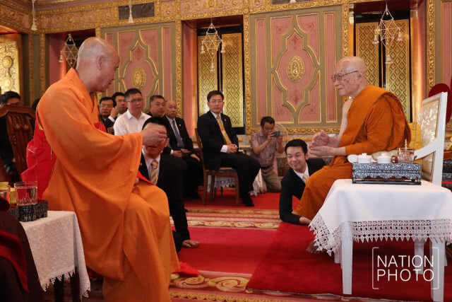 พระสงฆ์จากจีน เข้ากราบถวายสักการะสมเด็จพระสังฆราช
