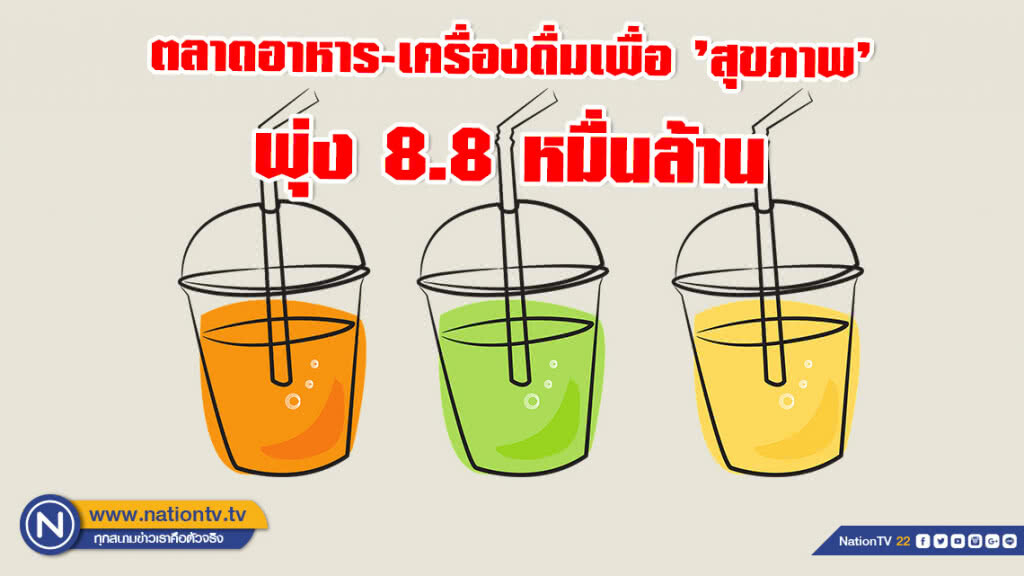 ตลาดอาหาร-เครื่องดื่มเพื่อ ’สุขภาพ’ พุ่ง 8.8 หมื่นล้าน ตลาดอาหาร-เครื่องดื่มเพื่อ ’สุขภาพ’ พุ่ง 8.8 หมื่นล้าน