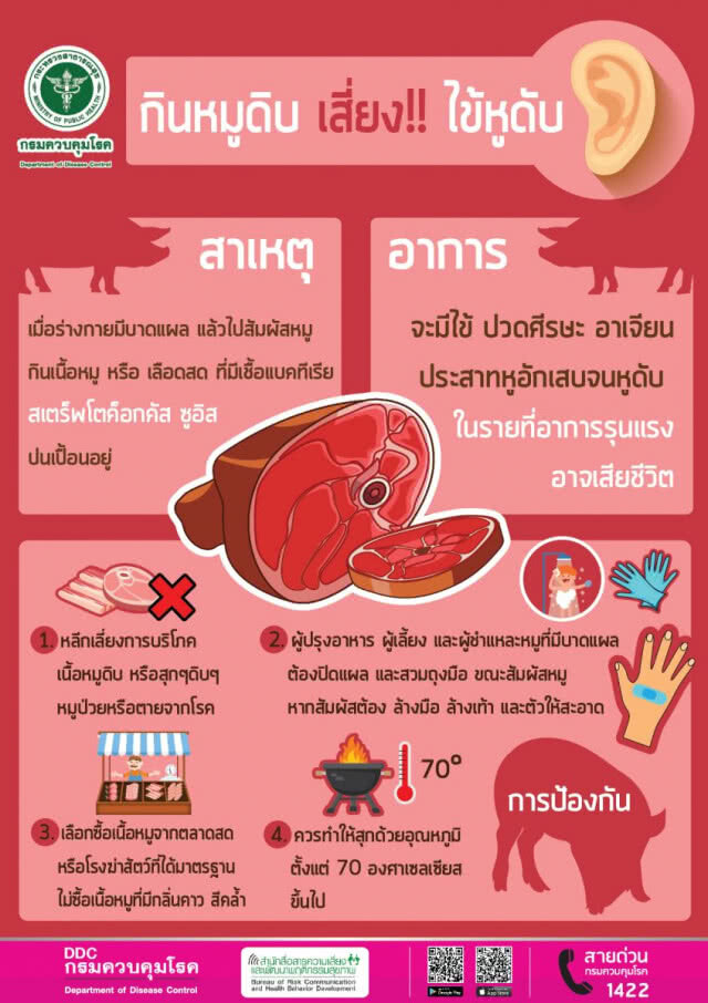 กินดิบดับพุ่ง 15 รายแล้ว! สธ.สั่ง สสจ.เร่งลงพื้นที่สอบสวนโรค แนะนำชาวบ้านกินสุก
