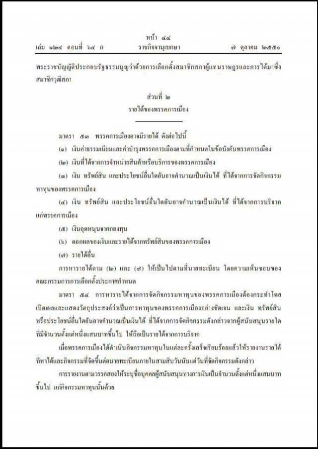 อนาคตใหม่ ส่อโดนอีก? หลัง พ.ร.ป.พรรคการเมือง ไม่เปิดช่องให้กู้เงิน