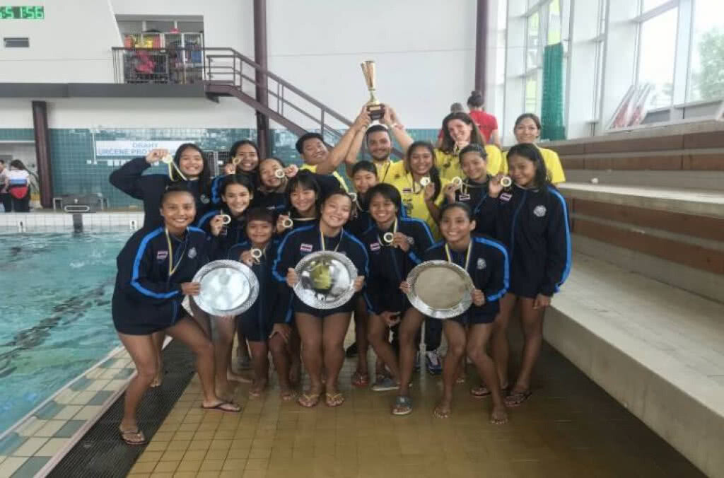 โปโลน้ำทีมหญิงทีมชาติไทยคว้าแชมป์ลีกยุโร
