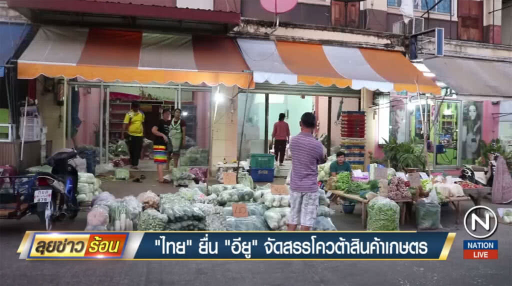 "ไทย" ยื่น "อียู" จัดสรรโควตาสินค้าเกษตร 31 รายการ "ไทย" ยื่น "อียู" จัดสรรโควตาสินค้าเกษตร 31 รายการ