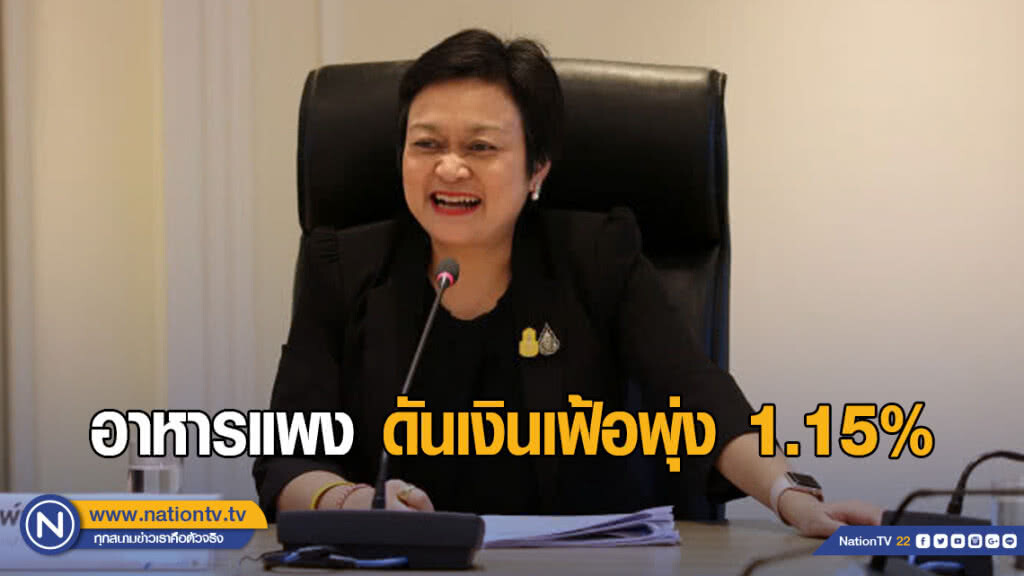 อาหารแพงดันเงินเฟ้อพุ่ง 1.15% อาหารแพงดันเงินเฟ้อพุ่ง 1.15%