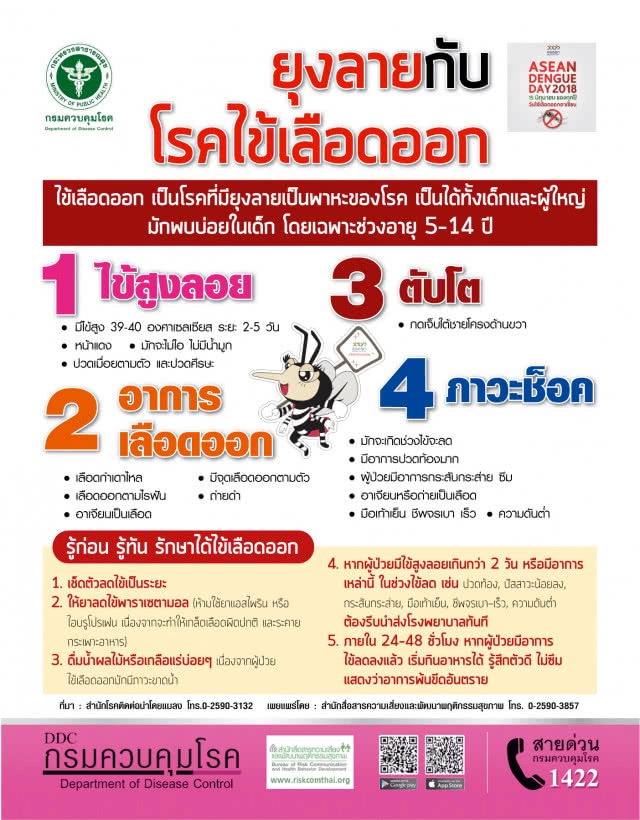 สธ.เตือนหากป่วยด้วยอาการคล้ายไข้หวัด มีไข้สูงลอยมากกว่า 2 วันให้ รีบพบแพทย์