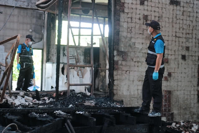 เร่งพิสูจน์เพลิงไหม้ "โรงเรียนขามแก่นนคร"