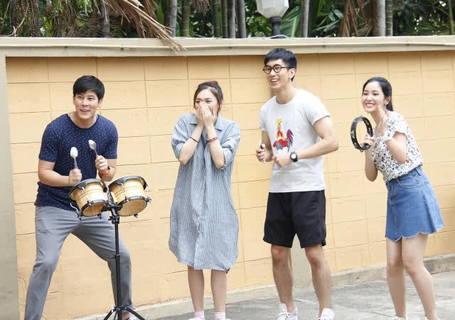 "เมฆ-ดีเจโป้ง-เซินเจิ้น" แทคทีมโชว์สเต็ป รำแก้บนปิดท้ายความสนุก "รักนี้บุญรักษา"