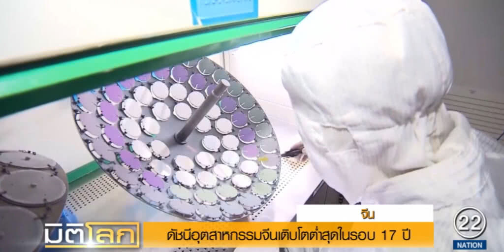 อุตสาหกรรมจีน โตต่ำสุดในรอบ 17 ปี อุตสาหกรรมจีน โตต่ำสุดในรอบ 17 ปี