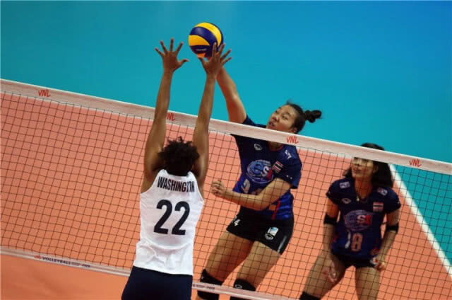 "วอลเลย์บอลสาวไทย"พ่าย"สหรัฐ"0-3เซตส่งท้ายเนชั่นส์ ลีก 2019