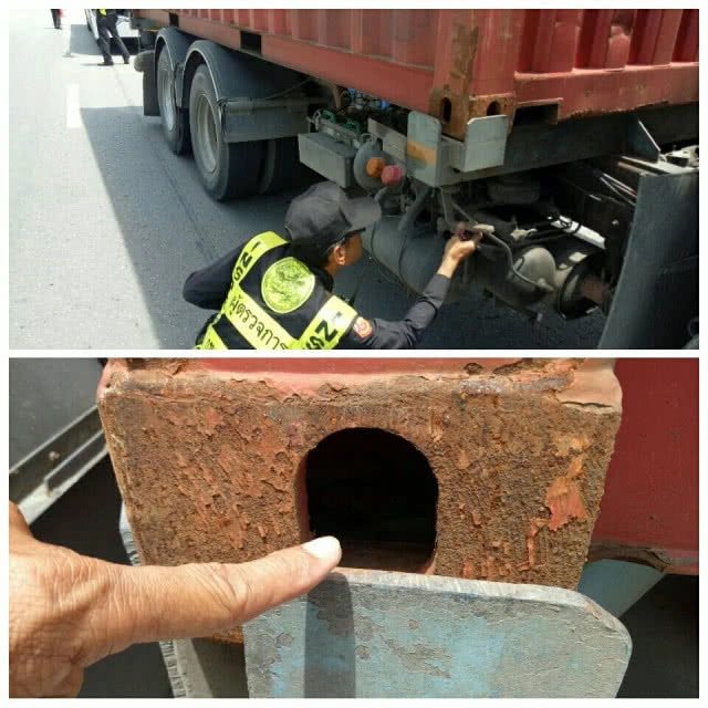 ขนส่งฯ ตรวจเข้มรถบรรทุกตู้คอนเทนเนอร์