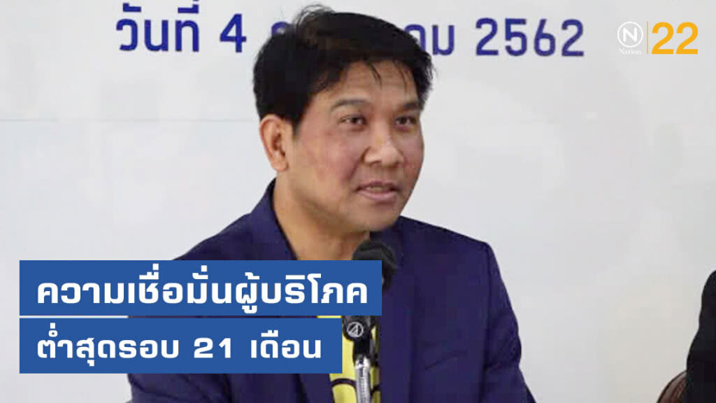 ความเชื่อมั่นผู้บริโภคต่ำสุดรอบ21เดือน