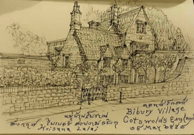 จัดแสดงครั้งแรก ภาพวาดลายเส้น ทัวร์อารยสถาปัตย์ ร้อยเอ็ดเจ็ดย่านน้ำ