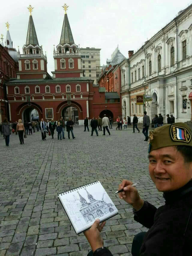 จัดแสดงครั้งแรก ภาพวาดลายเส้น ทัวร์อารยสถาปัตย์ ร้อยเอ็ดเจ็ดย่านน้ำ