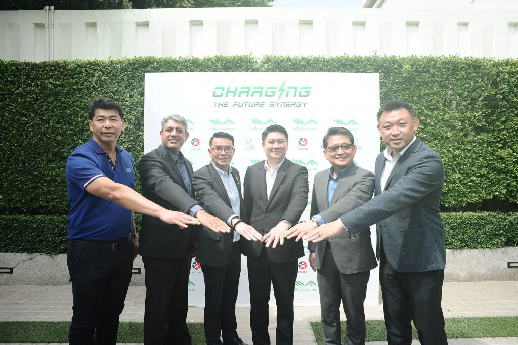 EA จับมือ "คาลเท็กซ์ - ซีพี ออลล์ - บริดจสโตน เอ.ซี.ที - โรบินสัน" ผุดสถานีชาร์จรถยนต์ไฟฟ้าทั่วไทย