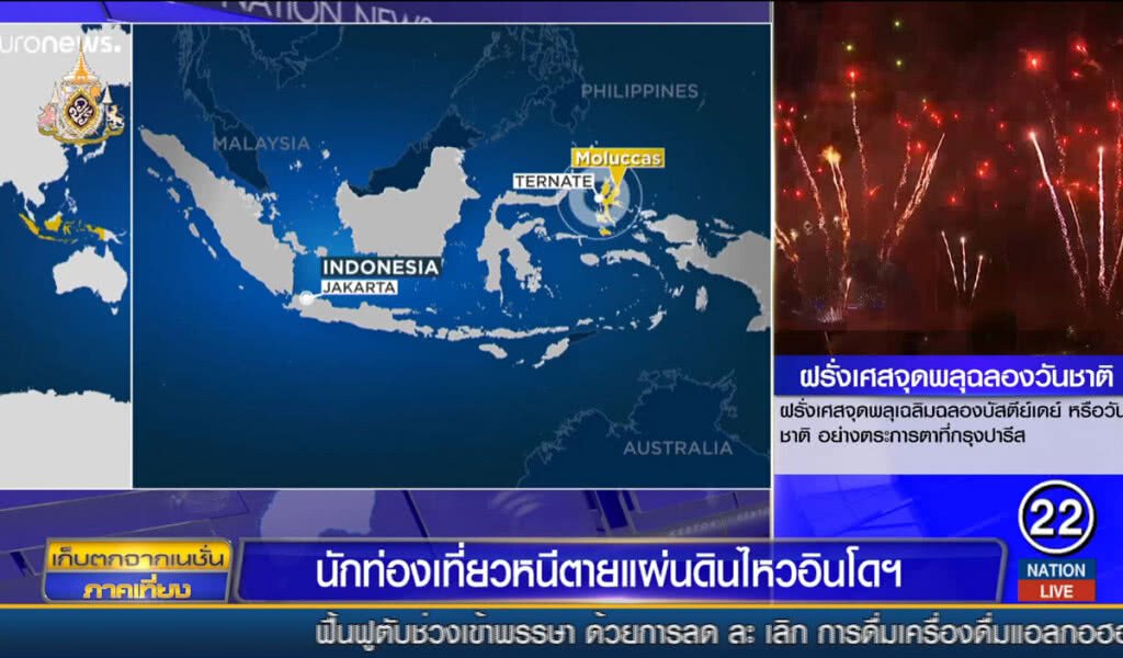 นักท่องเที่ยวหนีตายแผ่นดินไหวอินโดฯ นักท่องเที่ยวหนีตายแผ่นดินไหวอินโดฯ