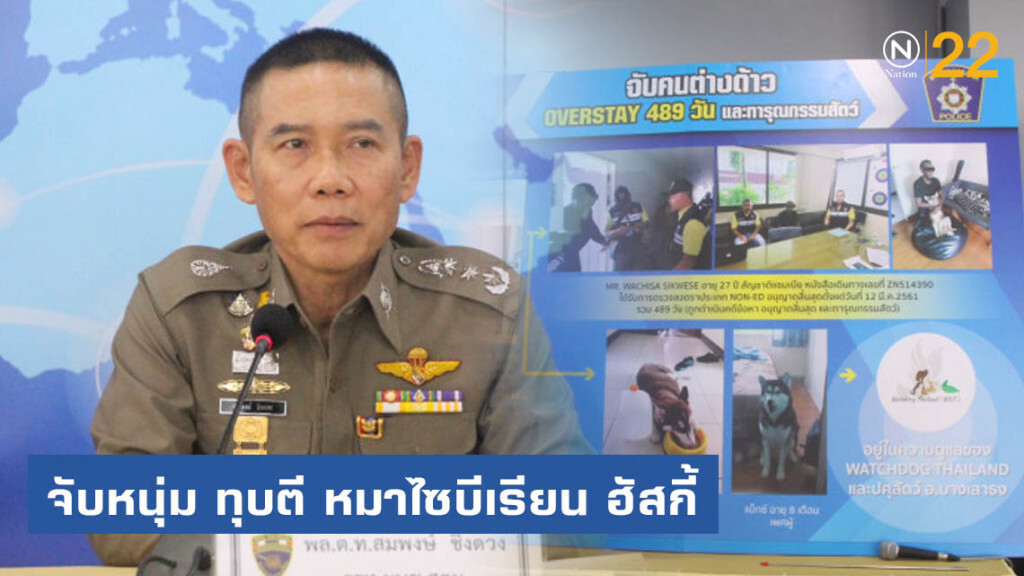 ตม.จับหนุ่มแซมเบีย ทรมานทุบตี หมาไซบีเรียน ฮัสกี้ ตม.จับหนุ่มแซมเบีย ทรมานทุบตี หมาไซบีเรียน ฮัสกี้
