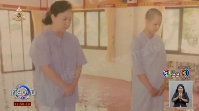 โซเชียลแห่แชร์! ภาพ "แพรวา" โกนหัวบวชชี