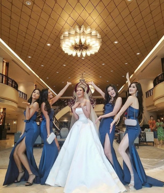 วิวาห์หวาน "นิ้ง โศภิดา-เจได เพื่อนนางงามร่วมยินดี