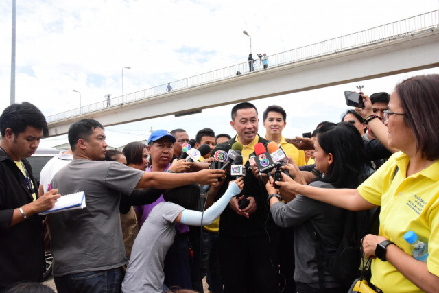 คมนาคมลงพื้นที่ติดตามความคืบหน้าปรับปรุงถนนพระราม 2