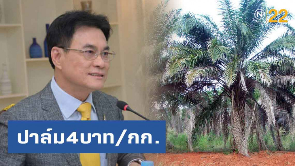 "จุรินทร์" เคาะเกณฑ์ประกันรายได้ปาล์ม4บาท/กก.