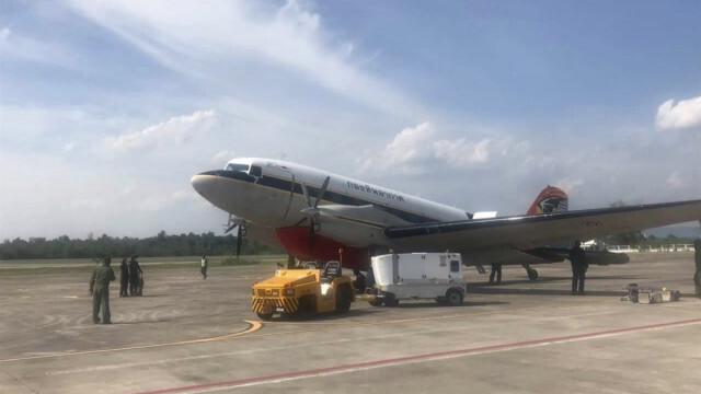 ทอ. ส่ง BT-66 ร่วมดับไฟป่าพรุควนเคร็ง นครศรีฯ