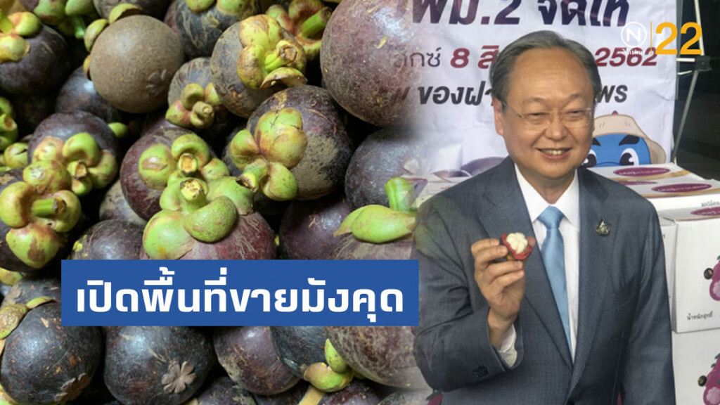 'สนธิรัตน์' เปิดพื้นที่ขายมังคุดช่วยชาวสวนระบายผลผลิต