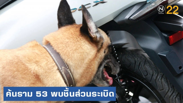 EOD สุนัขตำรวจ พบชิ้นส่วนระเบิดในห้องพักรามฯ 53