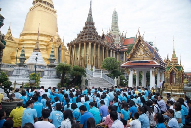 ในหลวง พร้อมด้วยพระบรมวงศานุวงศ์ เสด็จพระราชพิธี เฉลิมพระชนมพรรษาสมเด็จพระพันปีหลวง