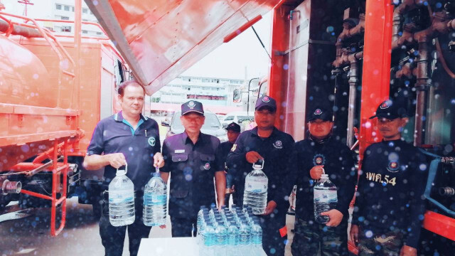 รพ.สุรินทร์ พ้นวิกฤตขาดน้ำ นทพ. เสริมระบบกรองน้ำเพื่อความสะอาด