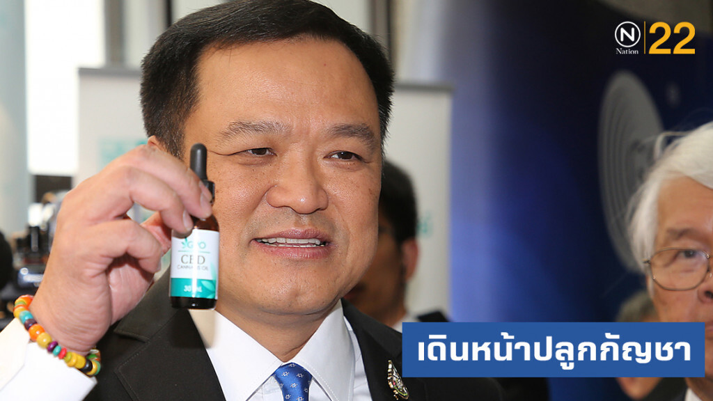 "อนุทิน" เดินหน้าปลูกวิจัยกัญชาเพื่อเป็นตำรับยาตามกฎหมาย
