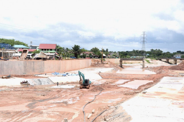 'เฉลิมชัย'  เดินหน้าลุยโครงการบรรเทาอุทกภัย อ.หาดใหญ่​ (ระยะที่ 2)