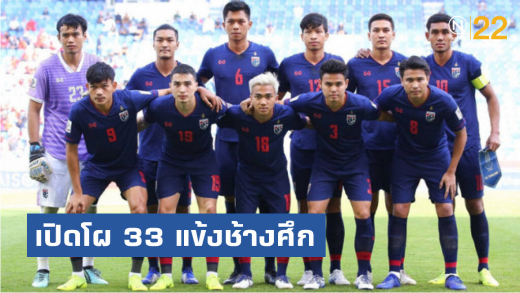 มาแล้ว!! 33 แข้งช้างศึก ลุยคัดบอลโลก2022