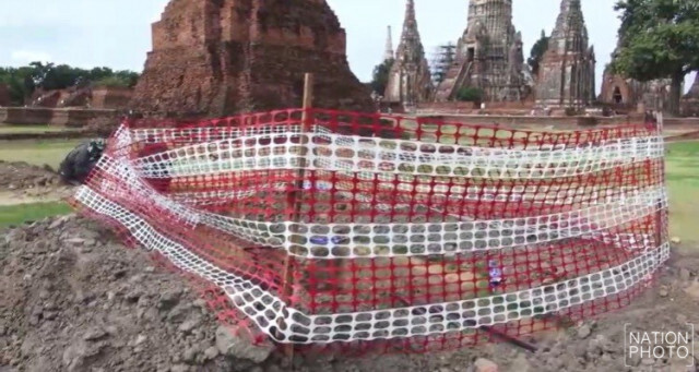 กรมศิลป์ฯ แจง! ทุบกำแพงวางสายไฟวัดไชยฯ เป็นส่วนบูรณะใหม่