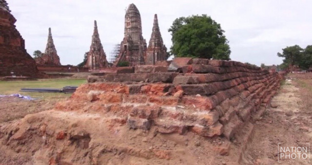 กรมศิลป์ฯ แจง! ทุบกำแพงวางสายไฟวัดไชยฯ เป็นส่วนบูรณะใหม่