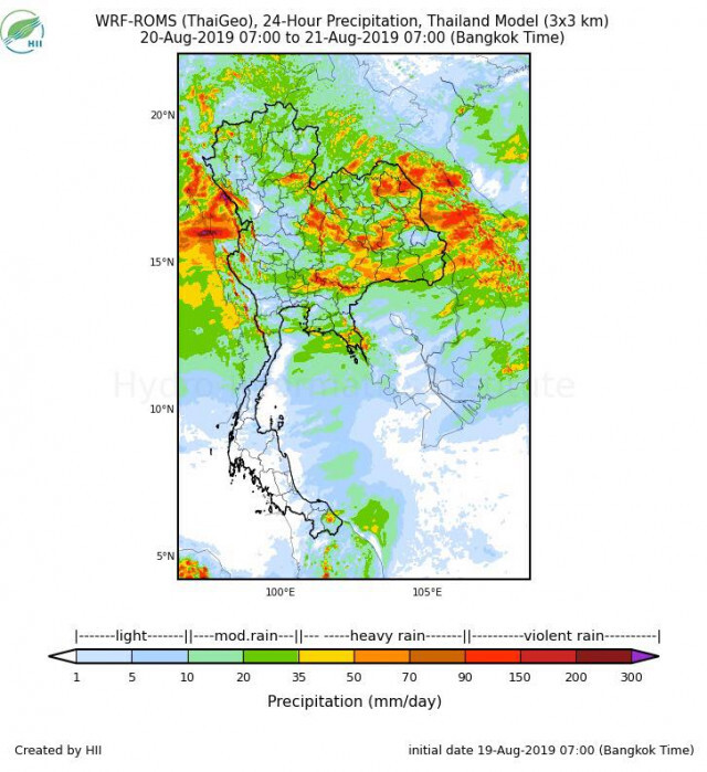 ตัวการฝนกลับมา 20-23 ส.ค.ระวังตกหนัก