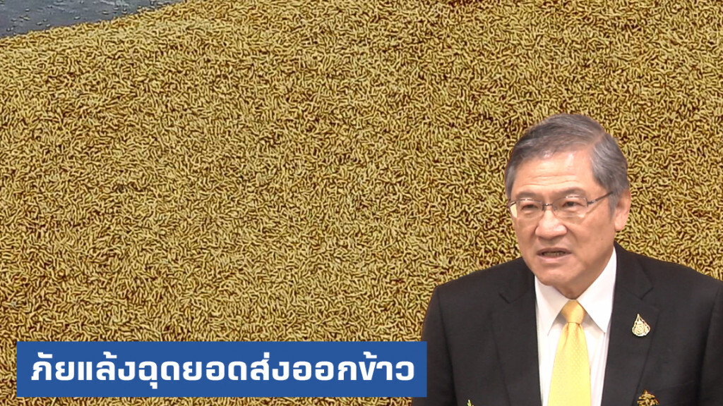 ภัยแล้งฉุดยอดส่งออกข้าว สูญกว่า 5 หมื่นล้าน ต่ำสุดในรอบ 4 ปี