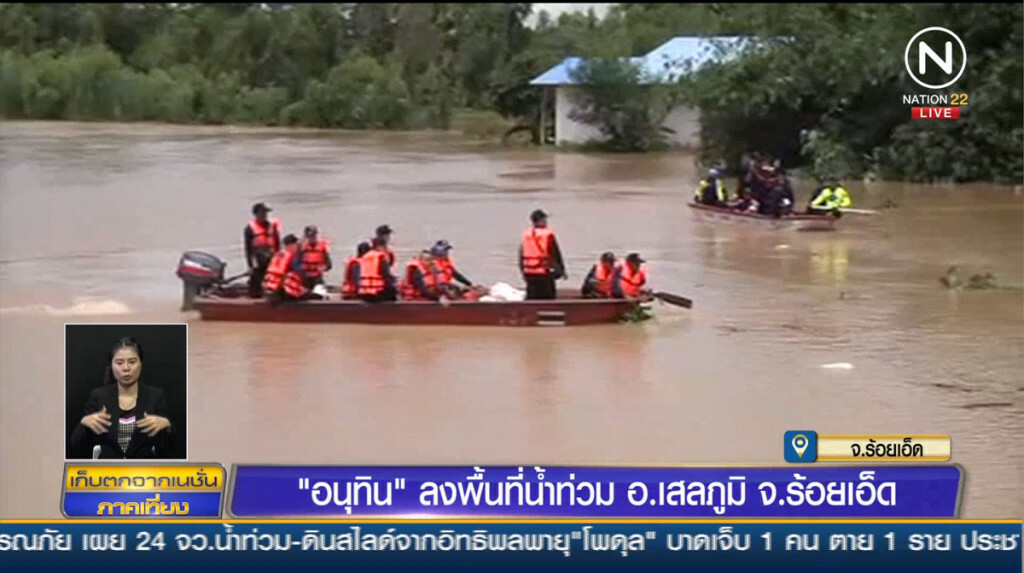 "อนุทิน" ลงพื้นที่น้ำท่วม อ.เสลภูมิ จ.ร้อยเอ็ด "อนุทิน" ลงพื้นที่น้ำท่วม อ.เสลภูมิ จ.ร้อยเอ็ด