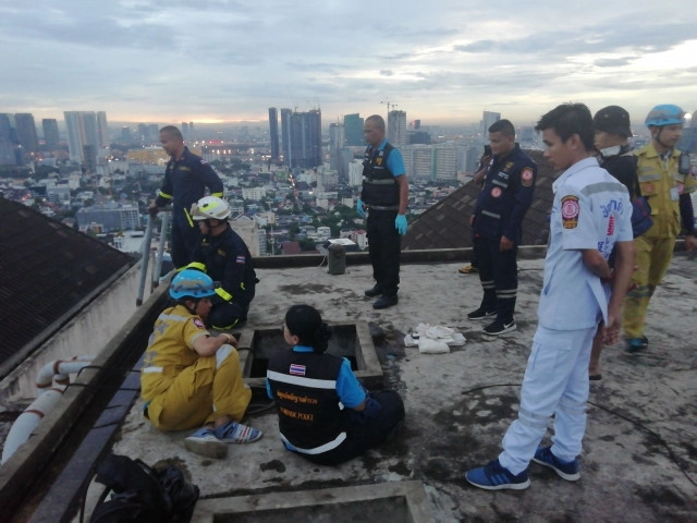 สลด! พบโครงกระดูกในแท้งค์น้ำอาคารร้าง