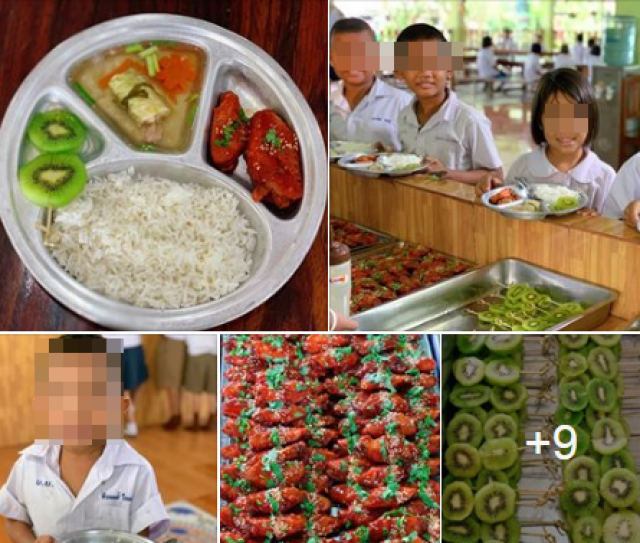 ชาวเน็ตชื่นชม "อาหารกลางวัน ต้องอย่างนี้!"