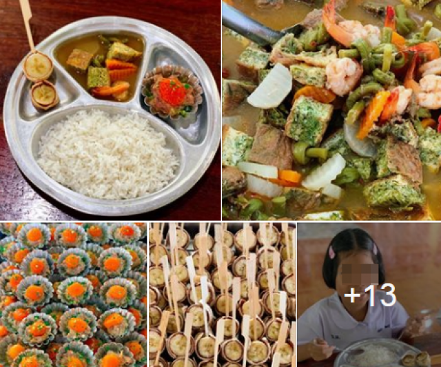 ชาวเน็ตชื่นชม "อาหารกลางวัน ต้องอย่างนี้!"