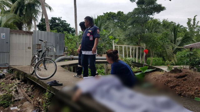 ลูกเศร้า พ่อปั่นจักยานพลัดตกคลองดับ คาดวูบโรคประจำตัว