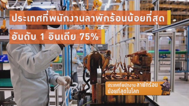 ประเทศที่พนักงานลาพักร้อน...น้อยที่สุดในโลก