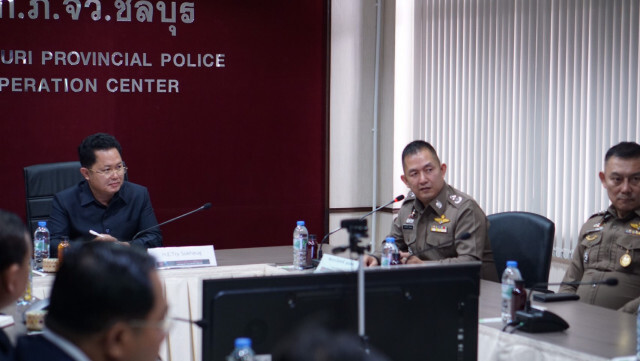 ผู้การชลบุรี ต้อนรับผู้แทนกัมพูชาศึกษาดูงานตำรวจไทย