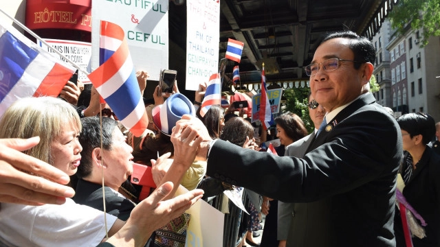 กำลังใจพรึ่บ! "นายกฯ" พบปะชุมชนไทยในสหรัฐฯ ต้อนรับอบอุ่น