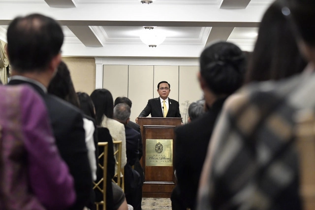 กำลังใจพรึ่บ! "นายกฯ" พบปะชุมชนไทยในสหรัฐฯ ต้อนรับอบอุ่น