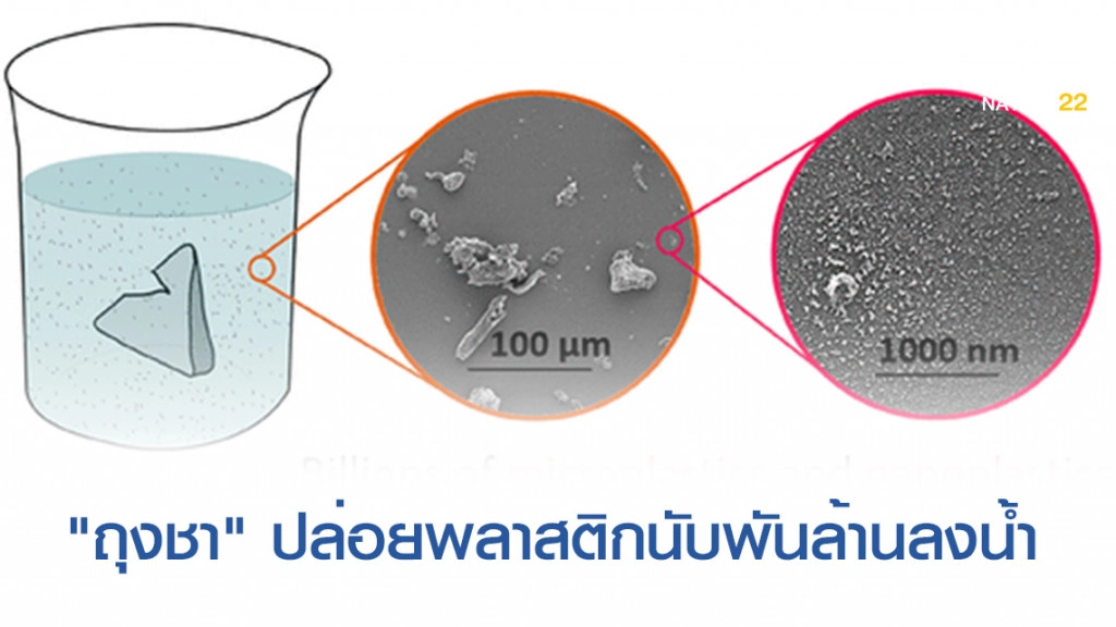 "ถุงชา" ปล่อยพลาสติกนับพันล้านลงในน้ำชา