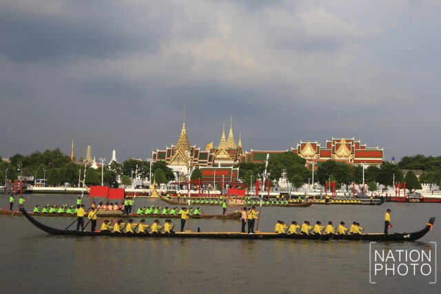 เปิดภาพชุด "การซ้อมย่อยขบวนพยุหยาตราทางชลมารค ครั้งที่ 8"