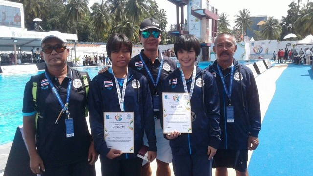 กระโดดน้ำ-ระบำใต้น้ำ คว้า 11 เหรียญ "ASIAN AGE GROUP 2019 "